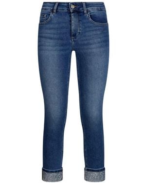 Liu Jo Rhinestone-Appliqué Five-Pockets Jeans - Blue
