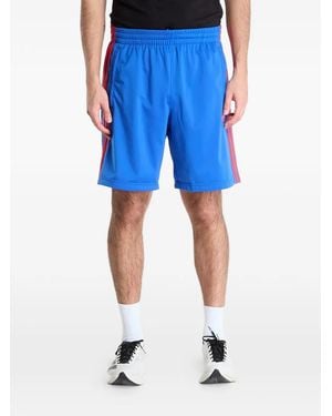 adidas Firebird Stripe-Detail Shorts - Blue