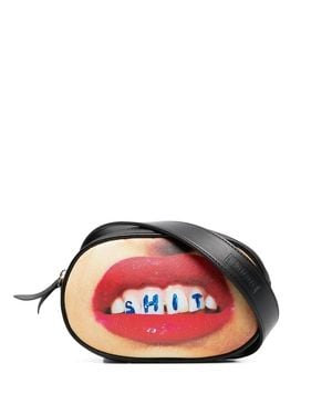 Seletti Riñonera Con Estampado Gráfico - Rojo