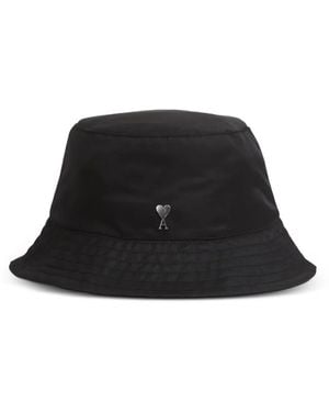 Ami Paris Logo Bucket Hat - Black