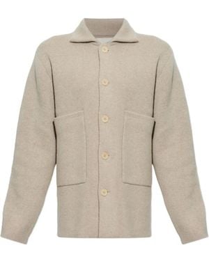 Lisa Yang Louis Button-Up Cardigan - White