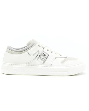 Ferragamo Ferragamo Gancini Low-Top Trainers - White