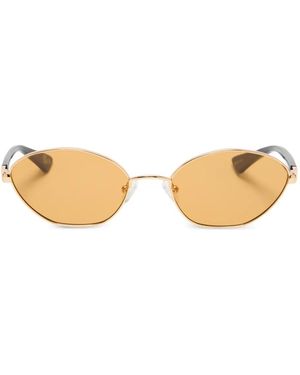 Le Specs Lunettes De Soleil Le Bebe À Monture Ovale - Natural