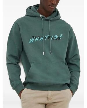 The Kooples Logo-Print Hoodie - Green