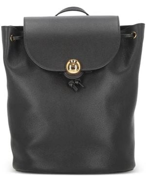 Furla Rucksack Aus Gekörntem Leder - Schwarz