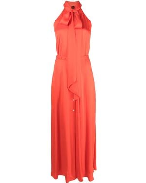 Aspesi V-Neck Sleeveless Shirt Dress - Red