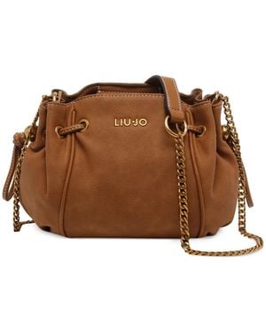 Liu Jo Logo Shoulder Bag - Brown