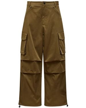 MSGM Logo-Detail Cargo Pants - Green