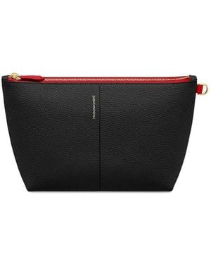 Maison De Sabre Petite Pochette Flaire En Cuir À Anneau En D - Noir