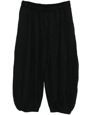 COMME DES GARÇON BLACK Pantaloni Con Piega - Nero