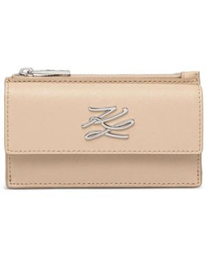 Karl Lagerfeld Logo-plaque Wallet - ナチュラル