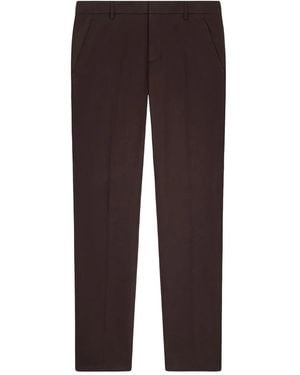 Dondup Flat-Front Trousers - Brown