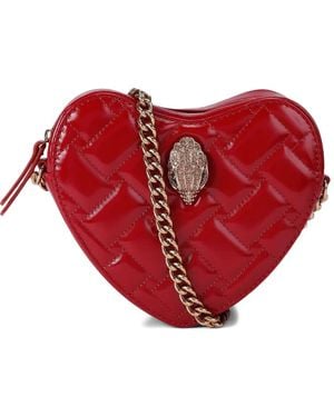 Kurt Geiger Mini Heart-Shape Quilted Shoulder Bag - Red