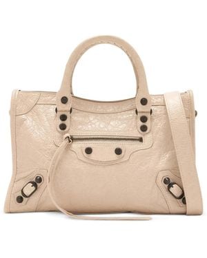 Balenciaga Medium Le City Arena Tote Bag - Natural