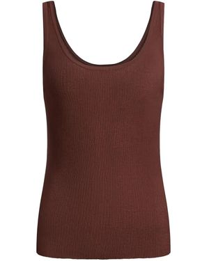 12 STOREEZ Ribbed-Knit Tank Top - Red