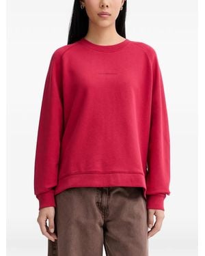 Marc O' Polo Logo-Detail Raglan-Sleeve Sweatshirt - Red