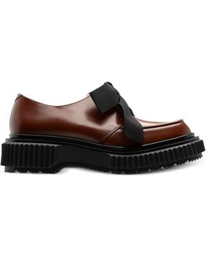 Adieu Ribbon Platform Berby Shoes - Brown