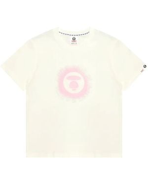 Aape By A Bathing Ape Logo-Print T-Shirt - White