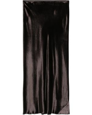 Dorothee Schumacher Velvet Bias-Cut Skirt - Black