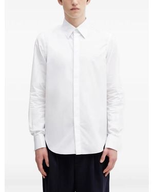 Rhude Logo-Embroidered Button-Down Shirt - White