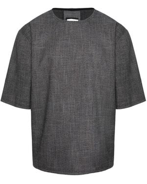 Hamza Thom Melange T-Shirt - Grey