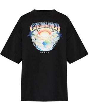 CASABLANCA Classic T-Shirt - Black
