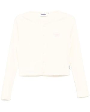 Chocoolate Logo-Embroidered Top - White