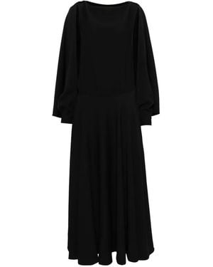 Balenciaga Vestido Balloon De Manga Larga - Negro
