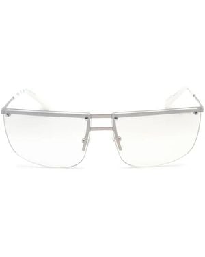 Guess Geometric-Frame Sunglasses - White