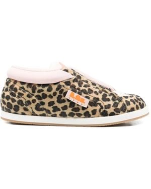 PDF Sk8 Sneakers Mit Leoparden-Print - Weiß