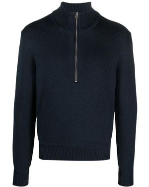 Tom Ford Pullover Mit Reißverschluss - Blau