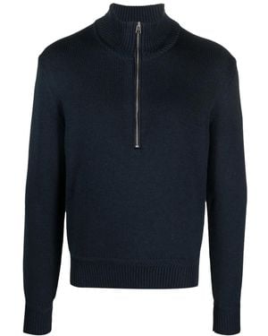 Tom Ford ハーフジップ セーター - ブルー