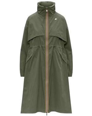 K-Way Aube Memory Touch Coat - Green