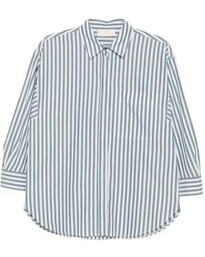 iBlues Striped Cotton Shirt - Blue