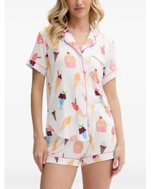 Kate Spade Ice-Cream-Print Pyjamas - White