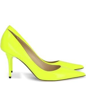 Jimmy Choo ポインテッドトゥ パンプス 100mm - イエロー
