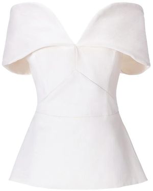 MOOS STUDIO Off-Shoulder Top - White