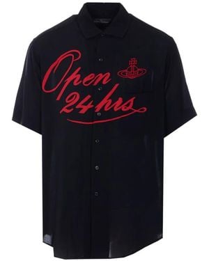 Vivienne Westwood Open 24 Hours Bowling Shirt - Blue