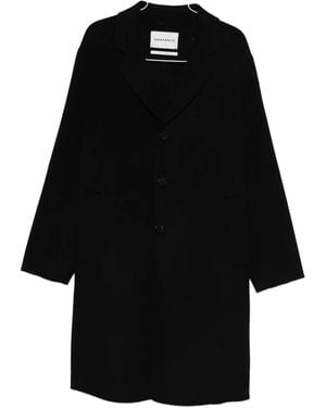 Amaranto Single-breasted coat - Schwarz