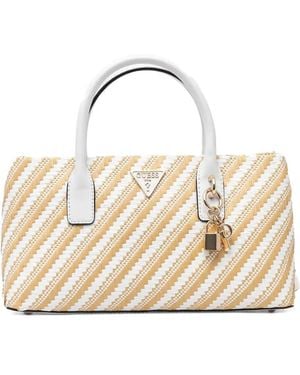 Guess Striped tote bag - Natur