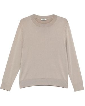 Sandro Crew-Neck Long-Sleeve Sweater - Natural