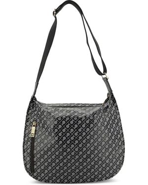 Gherardini Monogram Shoulder Bag - Black