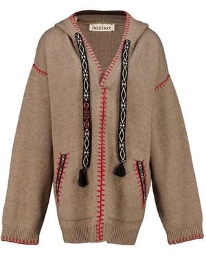 BAZISZT Hoodie Kafti En Cachemire - Brown