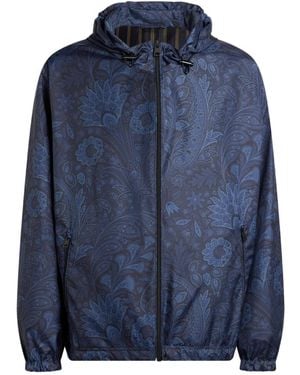 Etro Coupe-Vent À Motif Cachemire - Blue