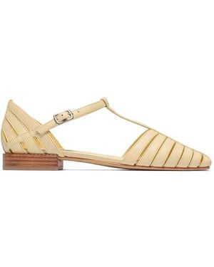 Bernardo Gewebte Brighton Pumps Mit T-Riemen - Natur