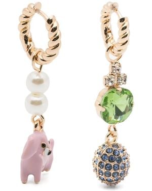 Essentiel Antwerp Jerod Earrings With Charms - White