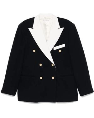 Tommy Hilfiger Blazer Met Textuur - Zwart