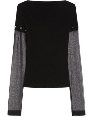 Max Mara Ribbed Top - Black