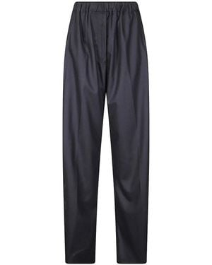 Thelatest Dora Elasticated-Waistband Palazzo Trousers - Blue