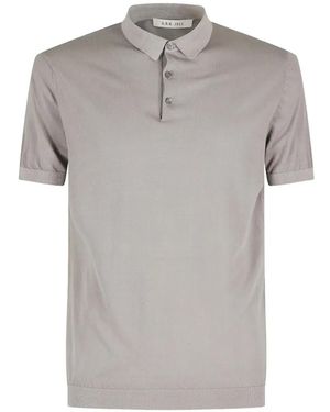 L.B.M. 1911 リブ ポロシャツ - グレー